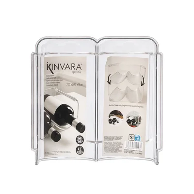 Поставка за бутилки Kinvara, за хладилник, двойна