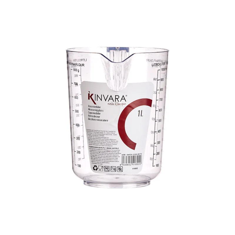 Мерителна кана Kinvara, прозрачна, 1 L