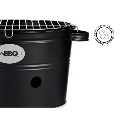 BBQ La Dehesa, bucket-shaped, 35 cm, black