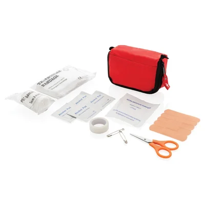 First Aid & Safety Kit, in case, red