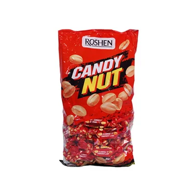 Roshen Candy Nut, caramel with peanuts, 1 kg