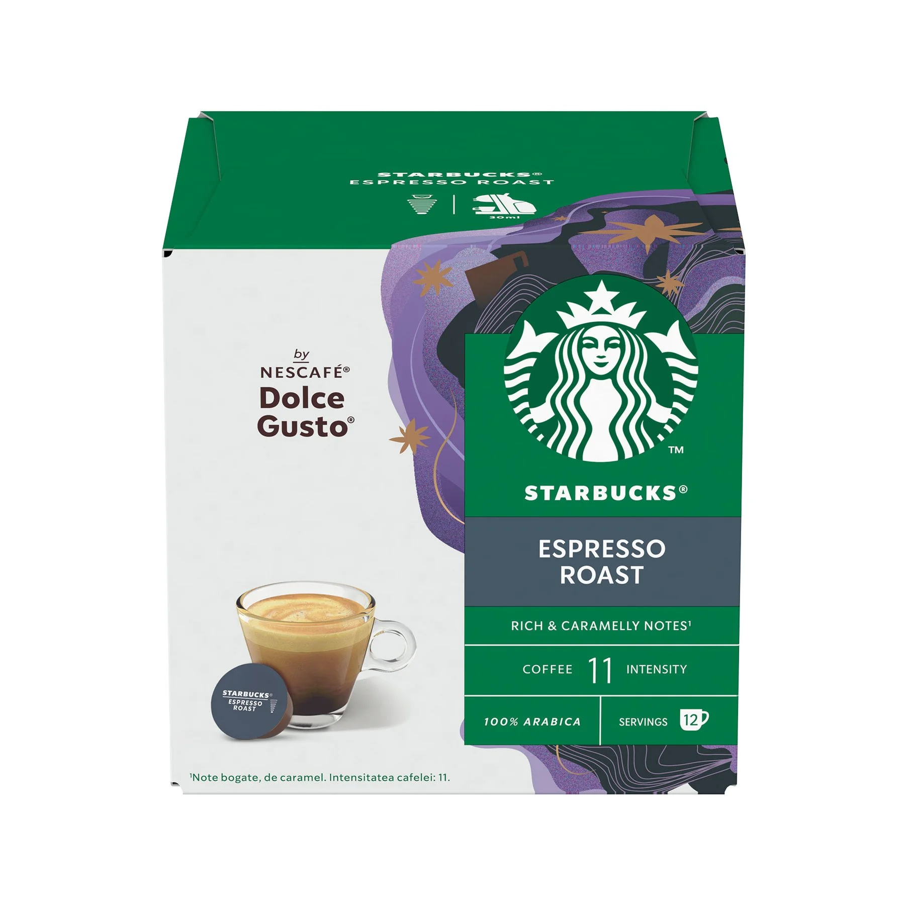 Nescafe Dolce Gusto Capsules Starbucks Dark Espresso Roast, 12 pcs