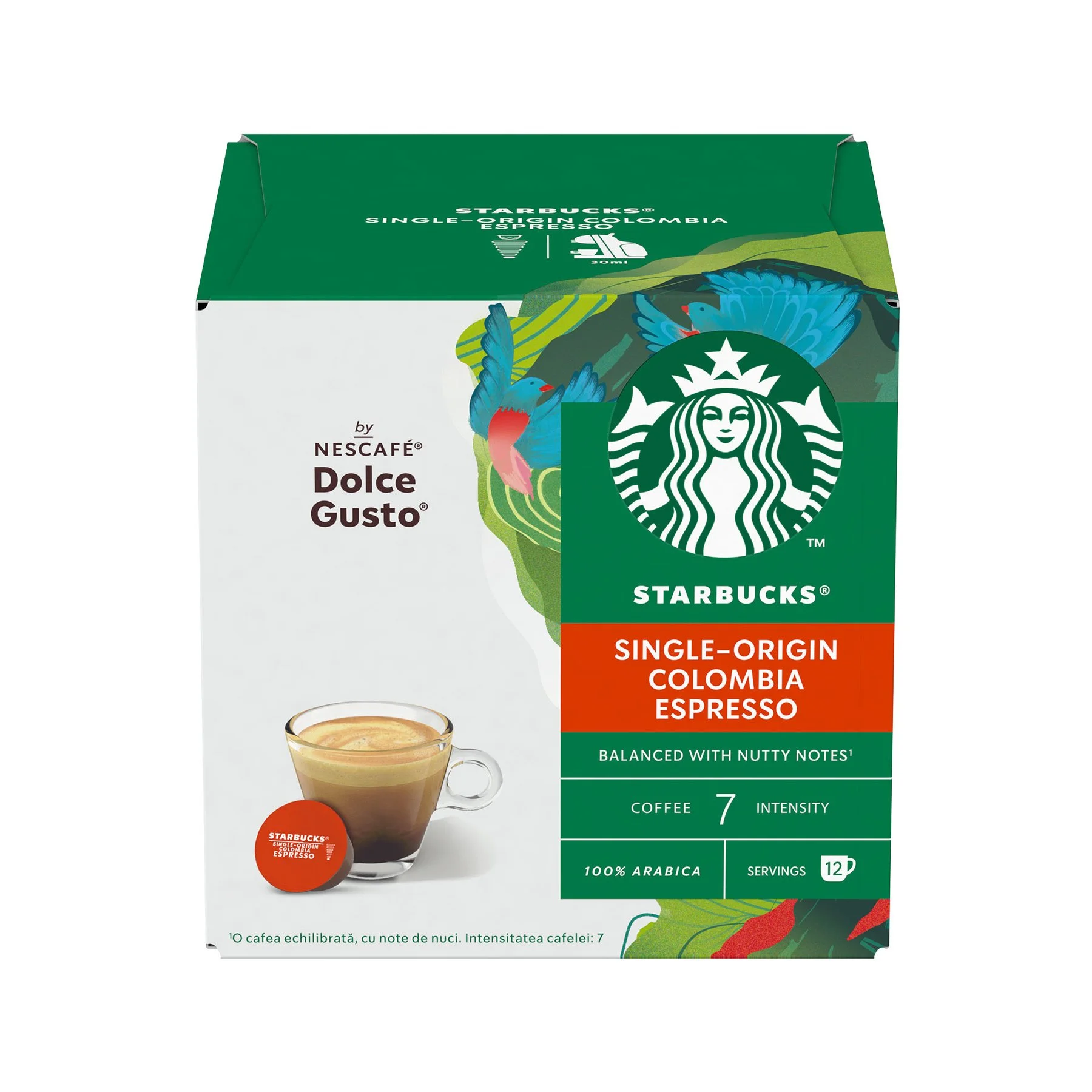 Nescafe Dolce Gusto Coffee Capsules Starbucks, Medium Colombia, 12 pieces