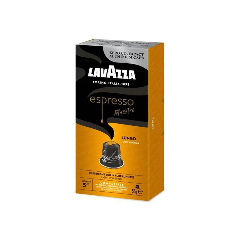 Lavazza Capsules Lungo Nespresso, standard, aluminum, 10 pcs