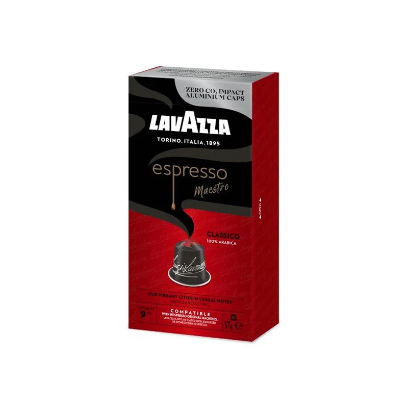 Lavazza Coffee capsule Classico Nespresso, standard, aluminum, 10 pcs