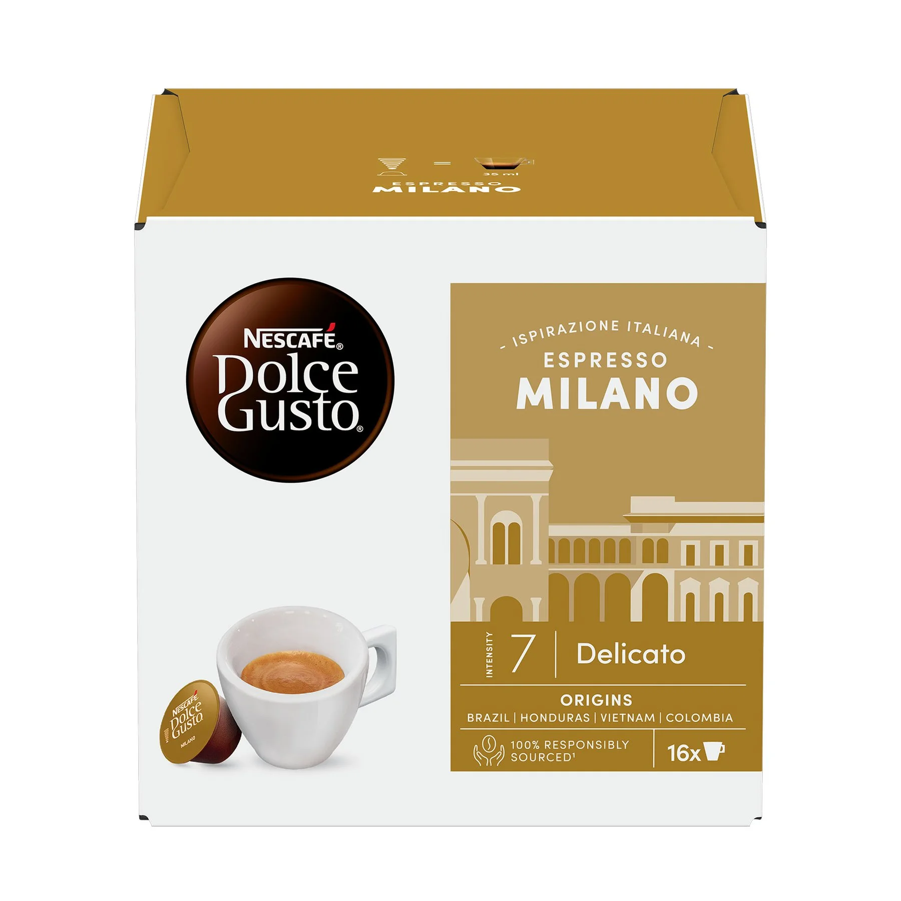 Nescafe Dolce Gusto Coffee capsule Milano, 16 pcs