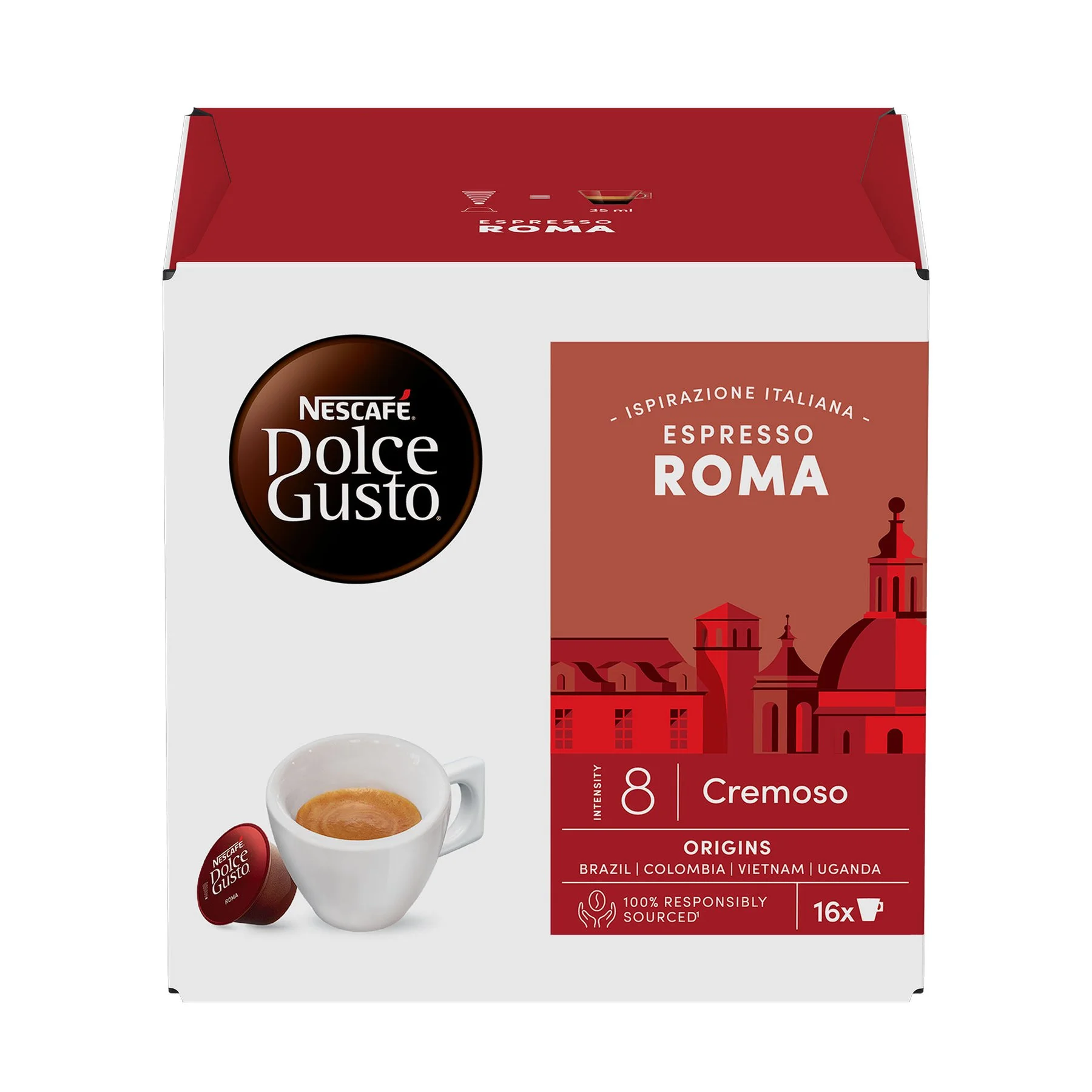 Nescafe Dolce Gusto Coffee Capsule Roma, 16 pieces