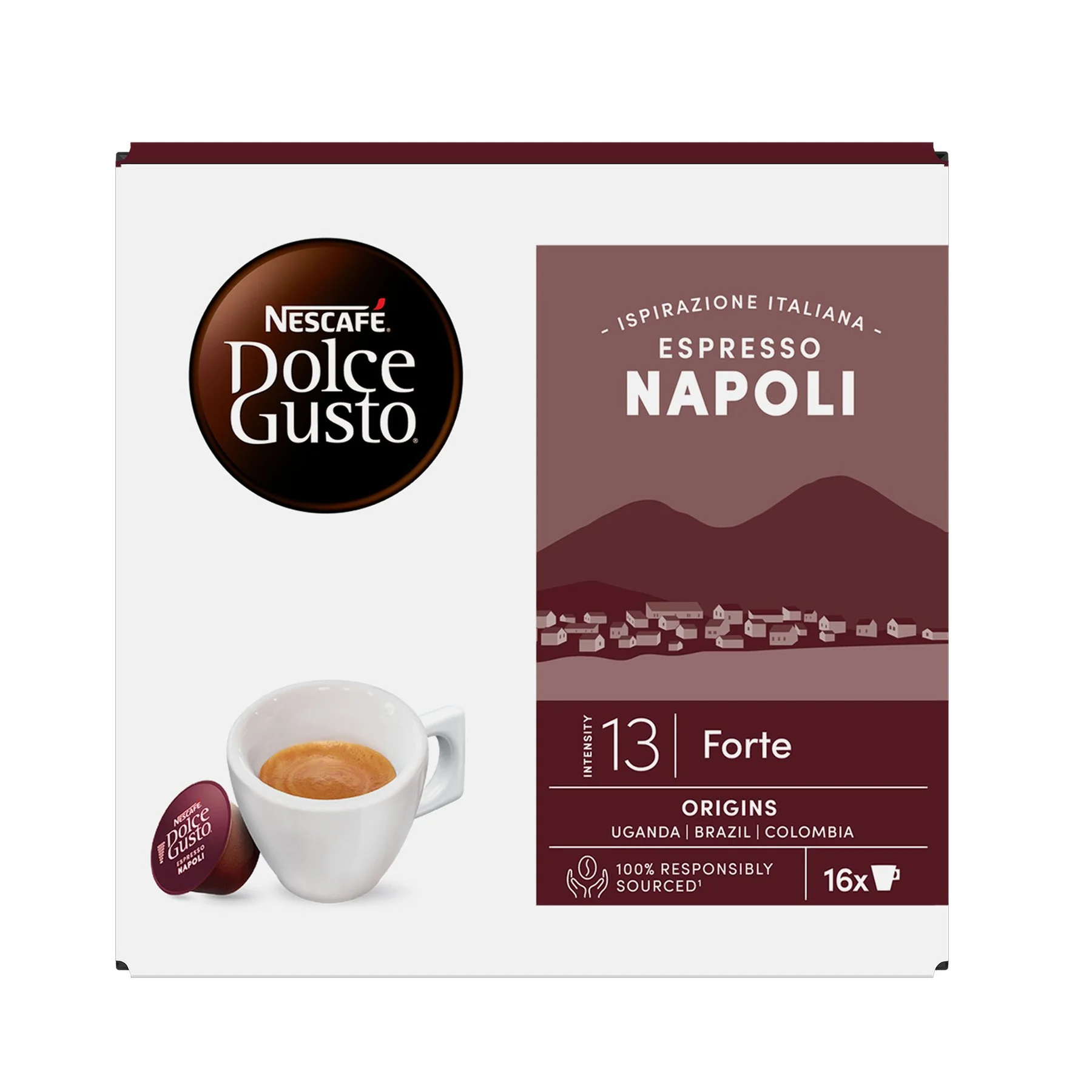Nescafe Dolce Gusto Coffee Capsules Napoli, 16 pcs