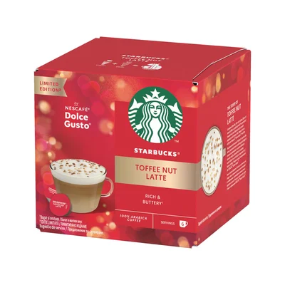 Coffee capsule Starbucks Dolce Gusto Toffee Nut Latte, Limited Edition, 12 capsules for 6 drinks