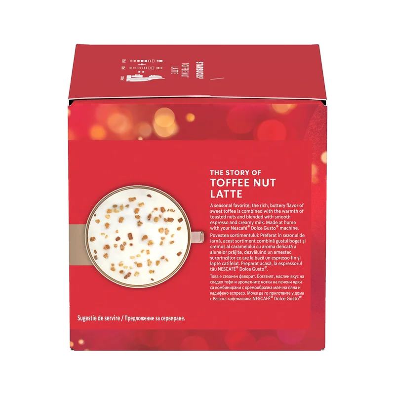 Coffee capsule Starbucks Dolce Gusto Toffee Nut Latte, Limited Edition, 12 capsules for 6 drinks