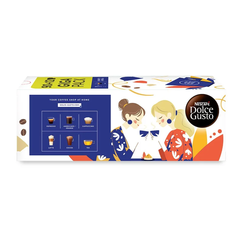 Nescafe Dolce Gusto Coffee Capsules Ristretto Ardenza, Giga Pack, 102 Pieces
