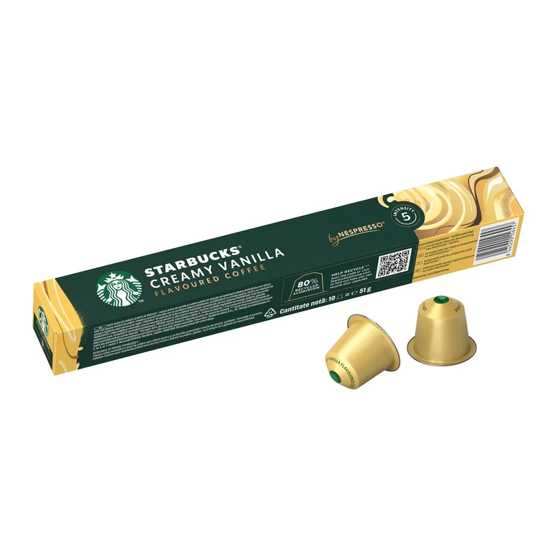 Starbucks Coffee Capsules Creamy Vanillia, for Nespresso, 10 Pieces