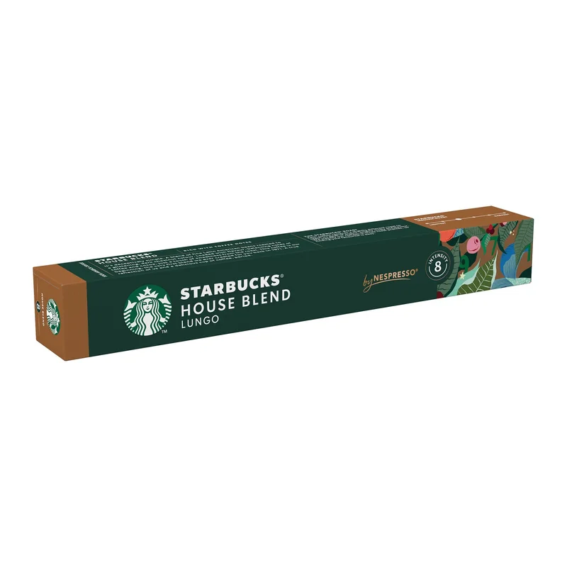 Starbucks Coffee Capsules House Blend Lungo, for Nespresso, 10 Pieces