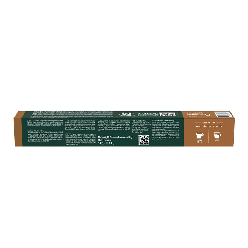 Starbucks Coffee Capsules House Blend Lungo, for Nespresso, 10 Pieces