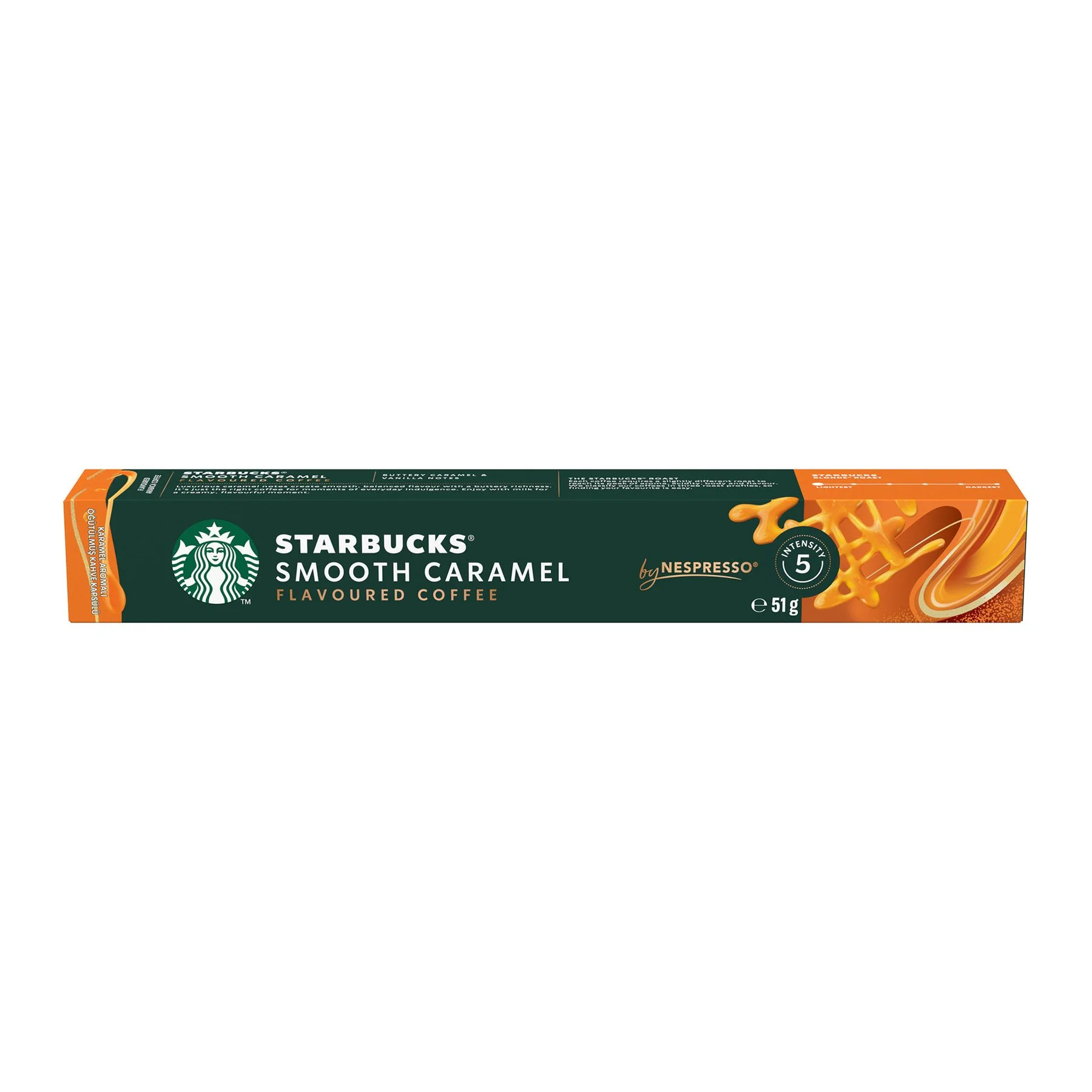 Starbucks Coffee Capsules Smooth Caramel, for Nespresso, 10 Pieces