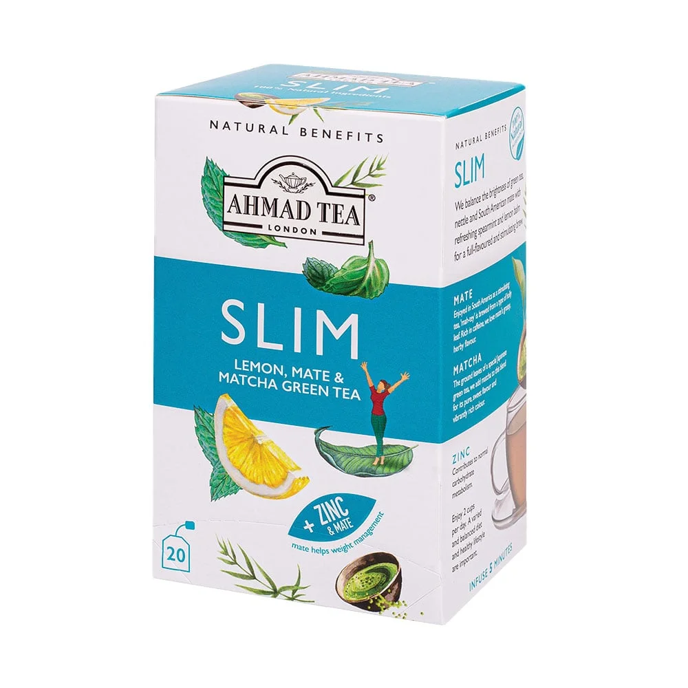 Ahmad Tea Natural Benefits “Slim”, herbal, tea bags, 20