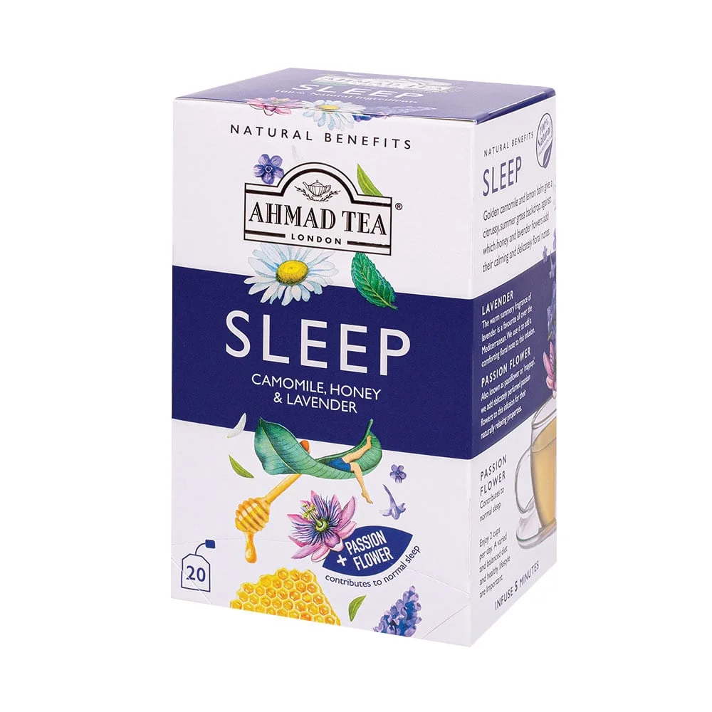 Ahmad Tea Natural Benefits “Sleep”, herbal, tea bags, 20