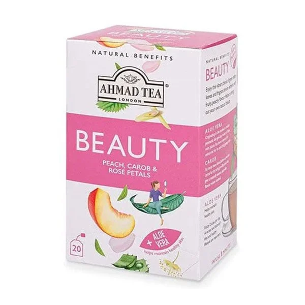 Ahmad Tea Natural Benefits “Beauty”, herbal, tea bags, 20