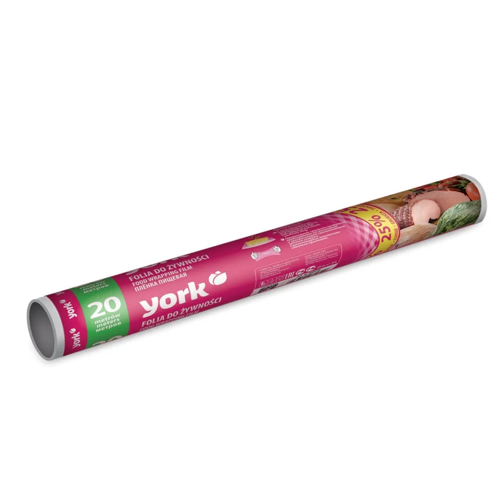 York Packaging foil, for food, on roll, 20 m