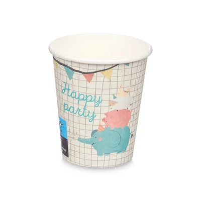 Картонени чаши Arte Regal Happy Party, 240 ml, 12 броя