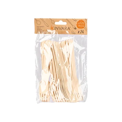Вилици Kinvara, дървени, 24 броя