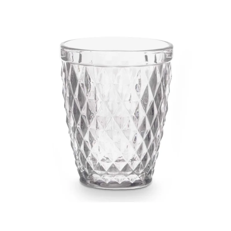 Чаша Vivalto, стъклена, диамантен релеф, 250 ml