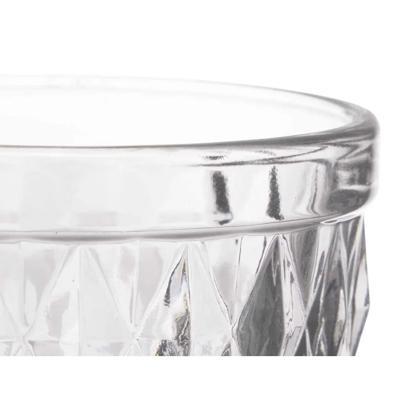 Чаша Vivalto, стъклена, диамантен релеф, 250 ml