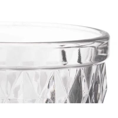 Чаша Vivalto, стъклена, диамантен релеф, 250 ml