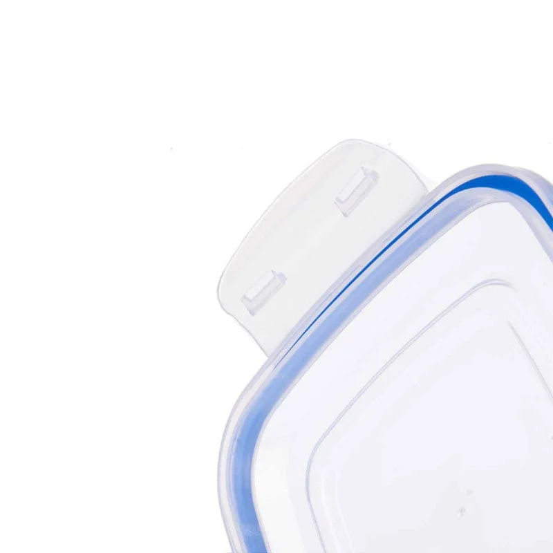 Кутия за съхранение Leknes, квадратна, пластмаса, 900 ml, 6 броя
