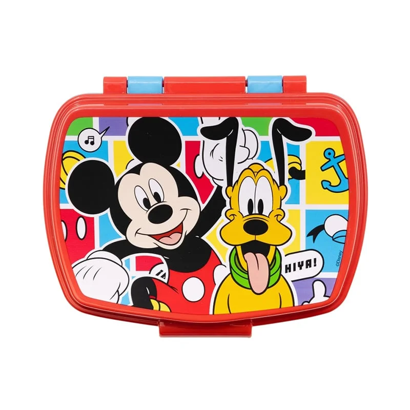 Stor Sandwich Box Mickey Mouse, 5.6 x 14 x 17 cm