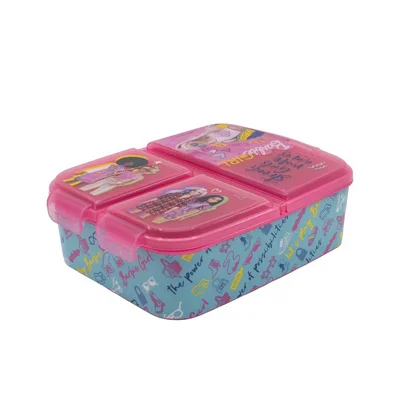 Stor Sandwich box Barbie, multi-compartment, 67 x 165 x 195 mm
