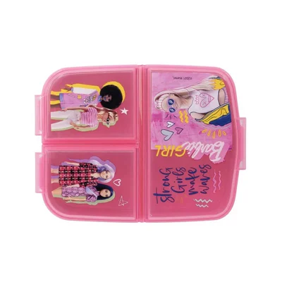 Stor Sandwich box Barbie, multi-compartment, 67 x 165 x 195 mm
