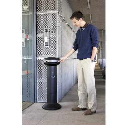 Ashtray Rubbermaid Infinity High, black, 45 х 102 cm