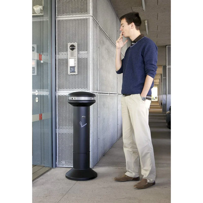 Ashtray Rubbermaid Infinity High, black, 45 х 102 cm