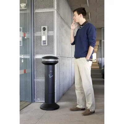 Ashtray Rubbermaid Infinity High, black, 45 х 102 cm
