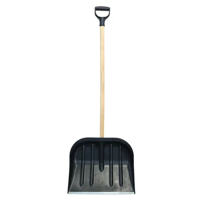 The snow shovel, with an aluminum blade and handle, 49 cm