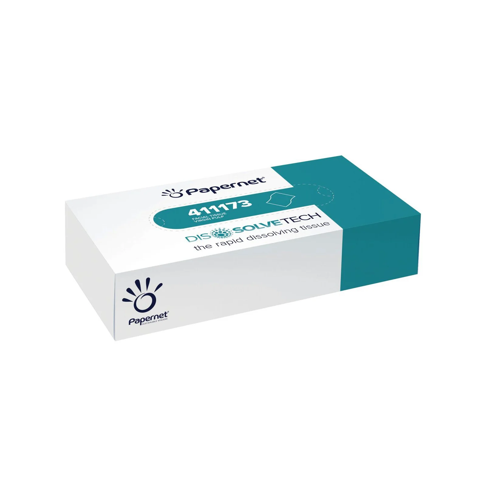 Towels for face Papernet Dissolve, double-layered, 20 х 21 cm, 100 counts