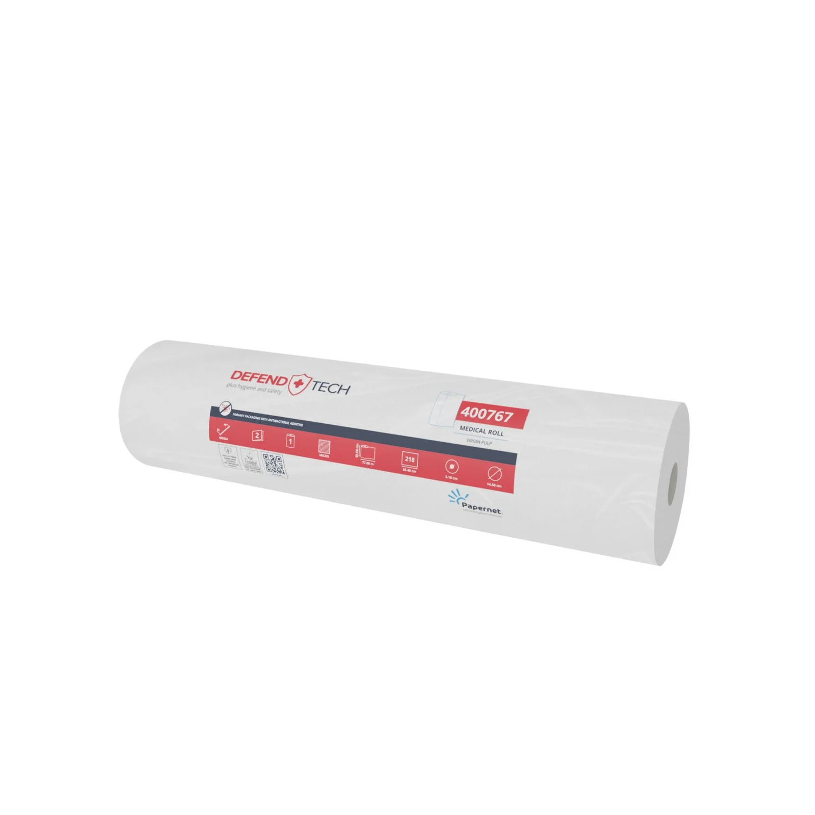 Disposable sheets on roll Papernet, 60 x 36.5 cm, with length up to 76 m, 210 short