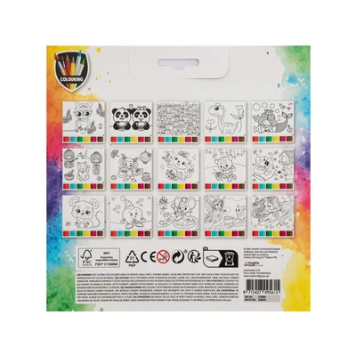 Moxy Water Colouring Pad Mermaid, with brush