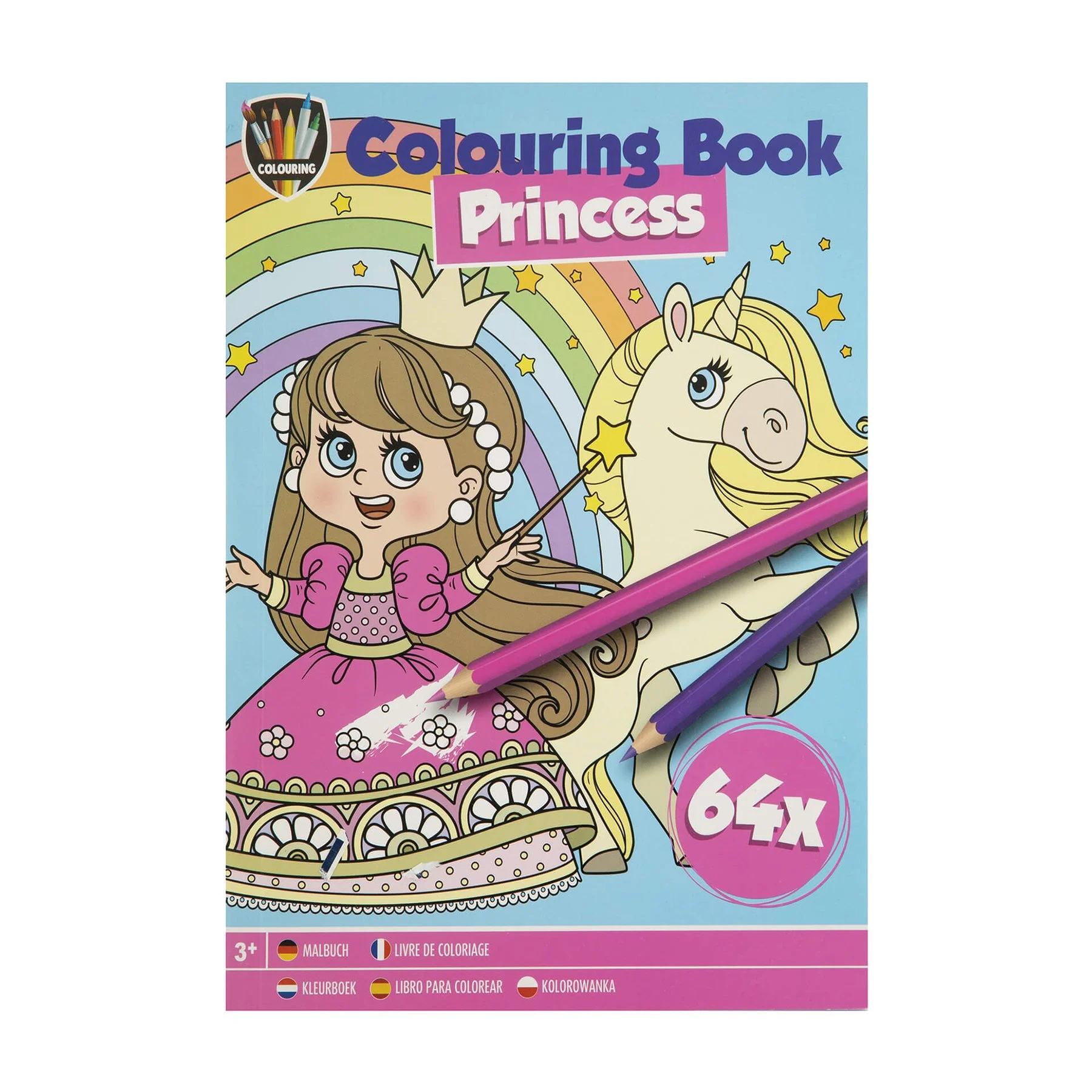 Moxy Colouring Book Princess, A5, 64 pages