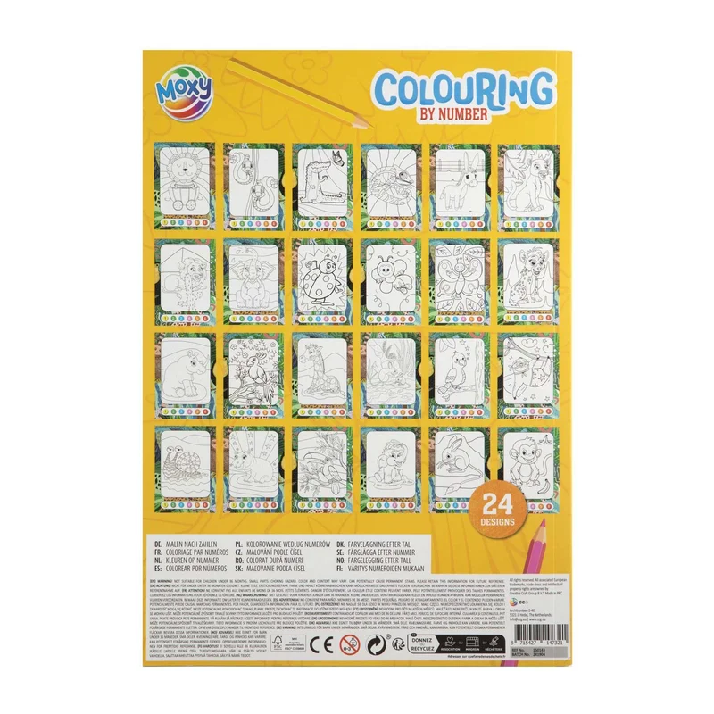 Moxy Coloring book, A4, 24 designs