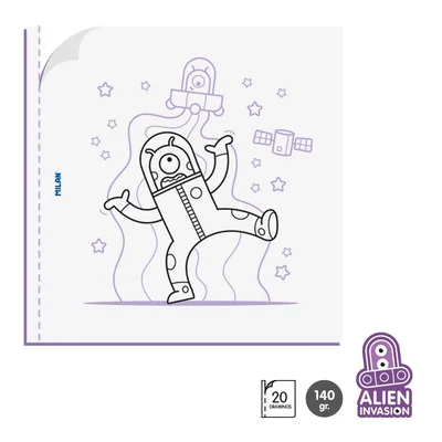 Milan Coloring Book “Alien Invasion”