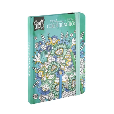Craft ID Coloring Book – Flowers, 50 sheets, green