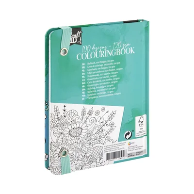 Craft ID Coloring Book – Flowers, 50 sheets, green