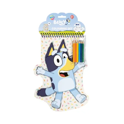 Moxy Coloring book Bluey, 40 sheets, with 6 pencils