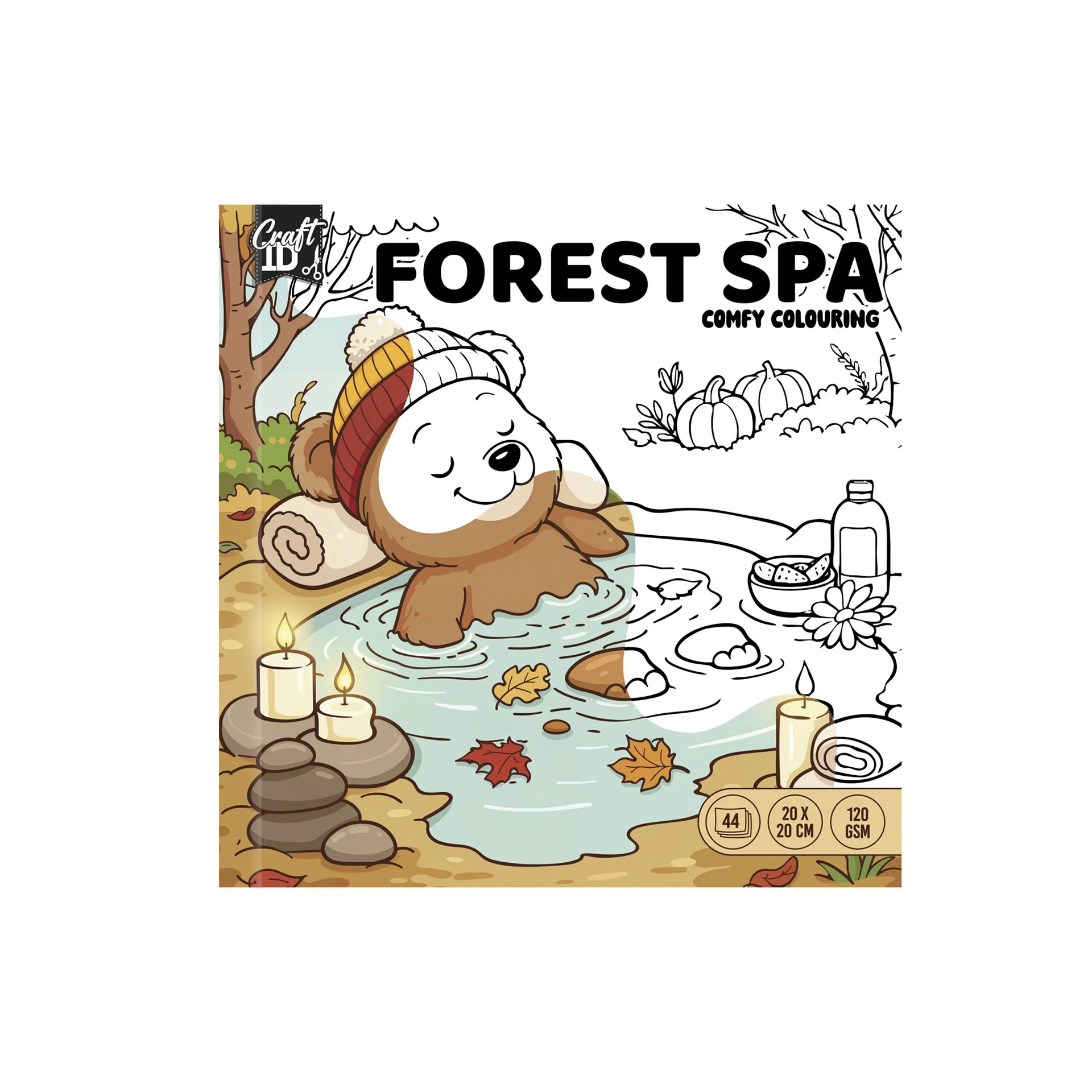 CRAFT ID COMFY COLORING BOOK AUTUMN FOREST SPA