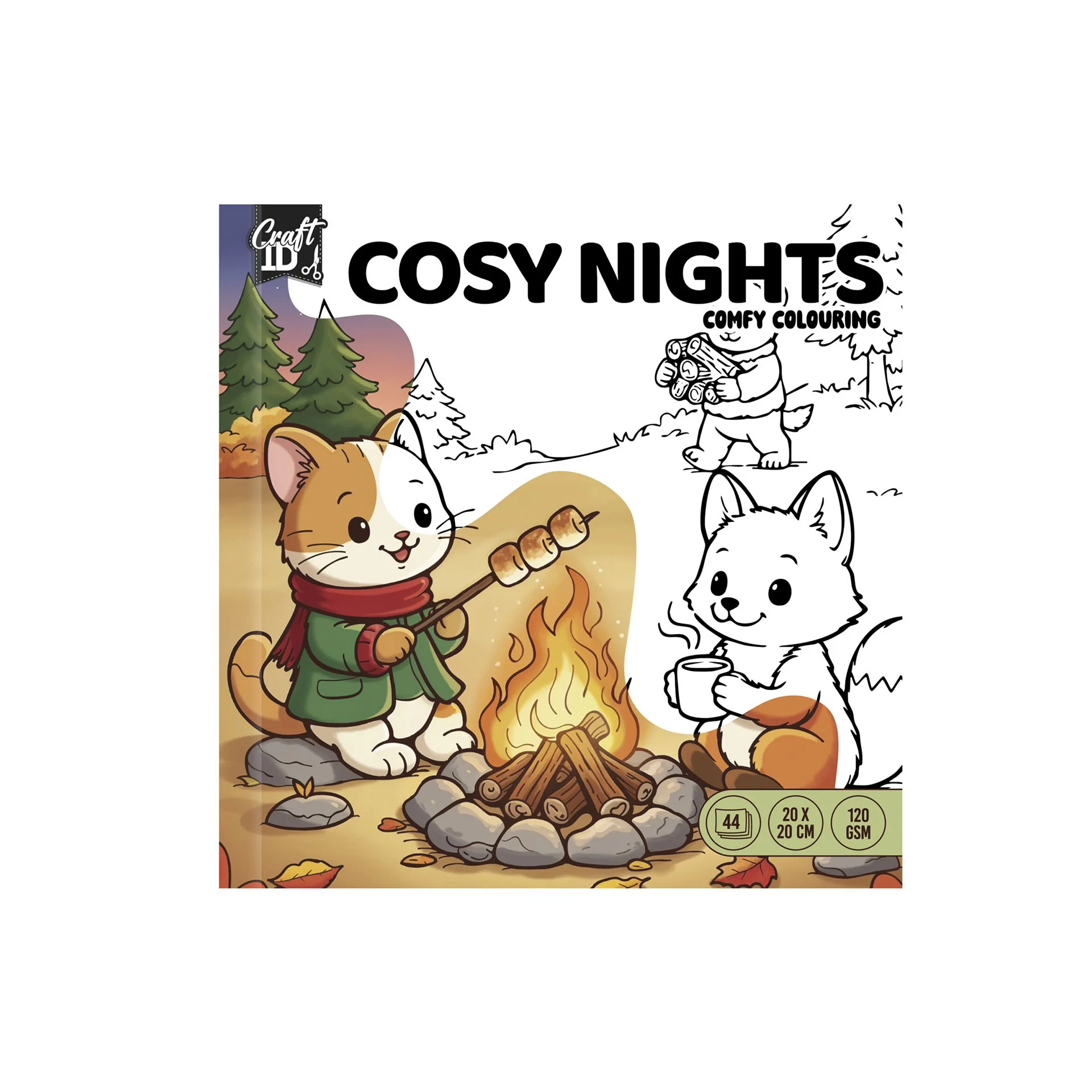 CRAFT ID COMFY COLORING BOOK AUTUMN COZY EVENINGS