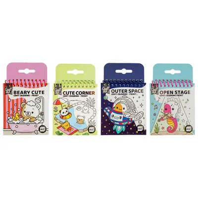 Craft ID Книжка за оцветяване Comfy Coloring, мини, асорти, 48 броя