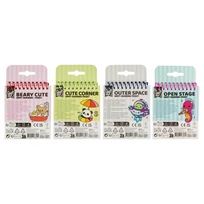 Craft ID Книжка за оцветяване Comfy Coloring, мини, асорти, 48 броя
