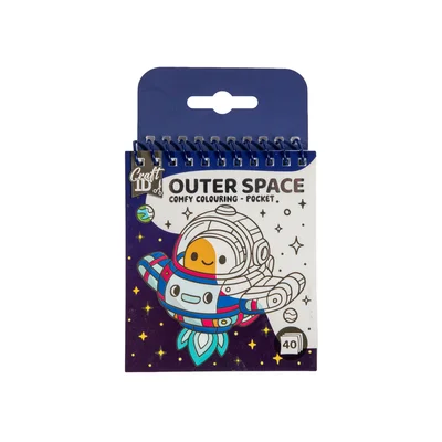 CRAFT ID COMFY COLORING MINI BOOK OUTER SPACE